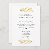 Moderne elegante Goldmedaille Einladung (Vorne/Hinten)