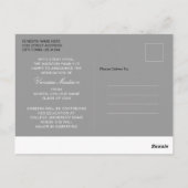 Moderne Elegante Graduate Stilvolle Ankündigung de Postkarte (Rückseite)
