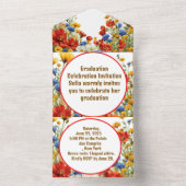 Moderne elegante Graduiertenparty Einladung (Innen)