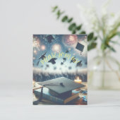 Moderne Elegante Graduierungspartei Einladung (Stehend Vorderseite)