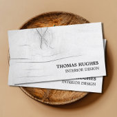 Moderne elegante graue Imitate Holzdesign Visitenkarte