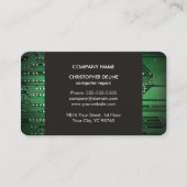 Moderne elegante, graue Kreiselreparatur Visitenkarte (Vorderseite)