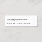 Moderne elegante Gray Blue Circuit Computerreparat Mini Visitenkarte (Rückseite)