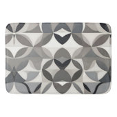 Moderne Elegante Gray Floral Badematte (Vorderseite)