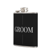 Moderne Elegante Groom Flask Flachmann (Links)
