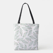 Moderne elegante grüne Blatt-Tasche Tasche (Rückseite)