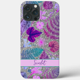 Moderne, elegante grüne Frühlingsprobe Blätter und Case-Mate iPhone Hülle