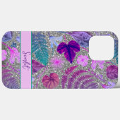 Moderne, elegante grüne Frühlingsprobe Blätter und Case-Mate iPhone Hülle (Rückseite (Horizontal))