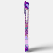 Moderne, elegante grüne Frühlingsprobe Blätter und Case-Mate iPhone Hülle (Rückseite / Links)