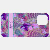 Moderne, elegante grüne Frühlingsprobe Blätter und Case-Mate iPhone Hülle (Rückseite (Horizontal))