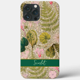 Moderne, elegante grüne Frühlingsprobe Blätter und Case-Mate iPhone Hülle