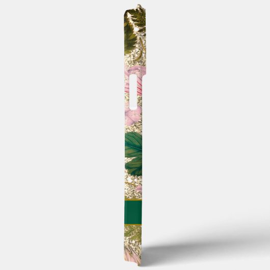 Moderne, elegante grüne Frühlingsprobe Blätter und Case-Mate iPhone Hülle (Rückseite / Rechts)