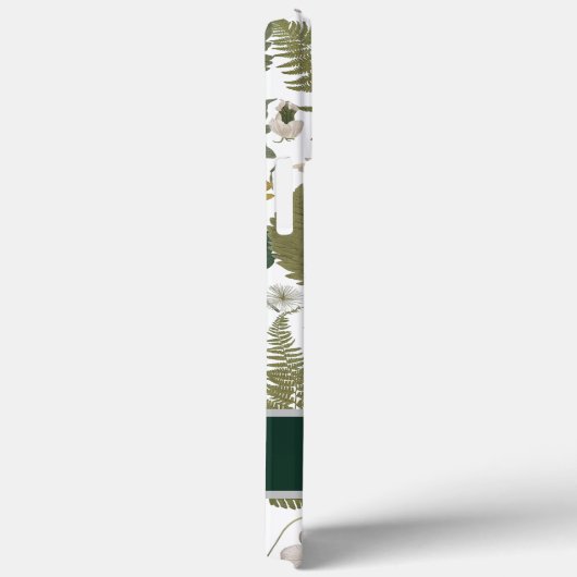 Moderne, elegante grüne Frühlingssonne Blätter und Case-Mate iPhone Hülle (Rückseite / Rechts)