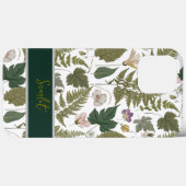 Moderne, elegante grüne Frühlingssonne Blätter und Case-Mate iPhone Hülle (Rückseite (Horizontal))