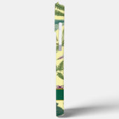 Moderne, elegante grüne Frühlingsstifte und Blätte Case-Mate iPhone Hülle (Rückseite / Links)