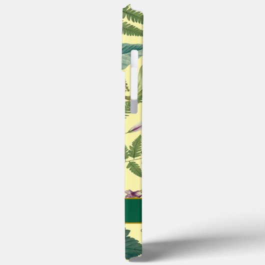 Moderne, elegante grüne Frühlingsstifte und Blätte Case-Mate iPhone Hülle (Rückseite / Links)