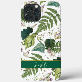 Moderne, elegante grüne Frühlingsstifte und Blätte Case-Mate iPhone Hülle