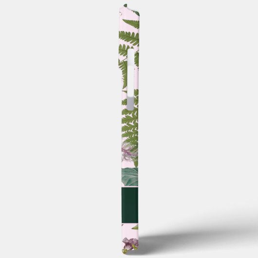 Moderne, elegante grüne Frühlingsstifte und Blätte Case-Mate iPhone Hülle (Rückseite / Links)