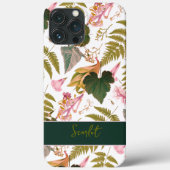 Moderne, elegante grüne Frühlingsstifte und Blätte Case-Mate iPhone Hülle (Rückseite)