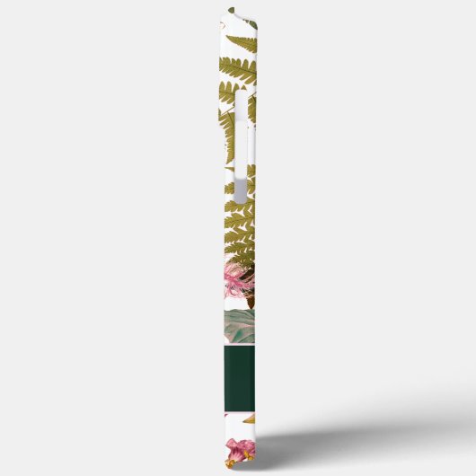 Moderne, elegante grüne Frühlingsstifte und Blätte Case-Mate iPhone Hülle (Rückseite / Links)