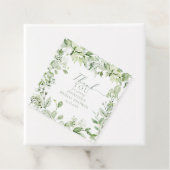 Moderne Elegante Grüne gefaltet Danke Geschenkanhänger (Beispiel)