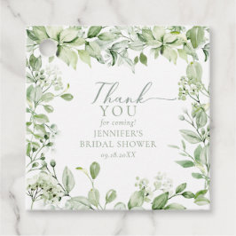 Moderne Elegante Grüne gefaltet Danke Geschenkanhänger