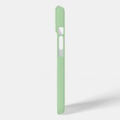 Moderne elegante grüne Monogramm-Initialen Case-Mate iPhone Hülle (Rückseite / Links)