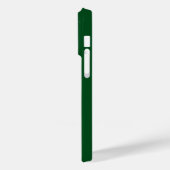Moderne elegante grüne Monogramm-Initialen Case-Mate iPhone Hülle (Rückseite / Links)