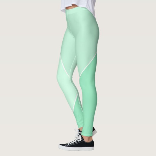 Moderne, elegante, grüne Vorlage Leggings (Links)