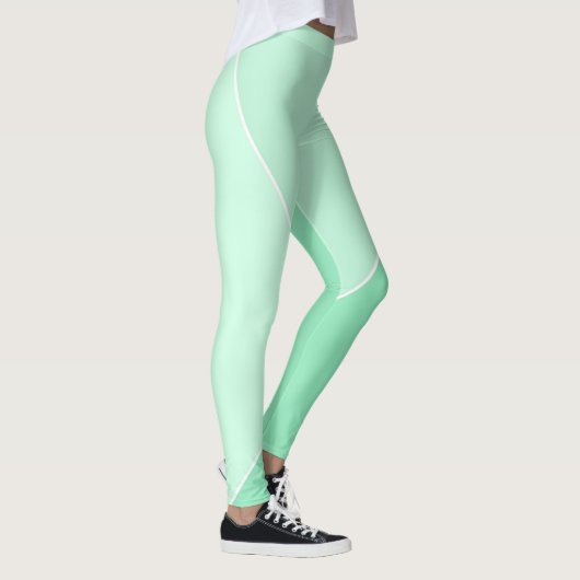 Moderne, elegante, grüne Vorlage Leggings (Rechts)