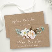 Moderne elegante Grünpflanzen Botanische florale K Visitenkarte