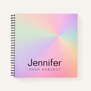 Moderne elegante gürtelförmige bunte holografische notizblock