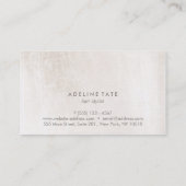 Moderne Elegante Haar Salon Rose Gold Sequins Comb Visitenkarte (Rückseite)