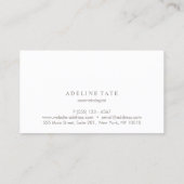 Moderne Elegante Haar Stylist Rose Gold Sequin Com Visitenkarte (Rückseite)