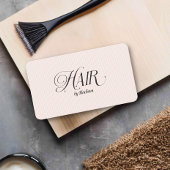 Moderne Elegante Haare Stilfserin Weiß Rosa Visitenkarte