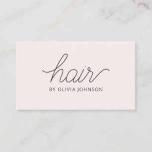 Moderne Elegante Hair Stylist Business Card Visitenkarte
