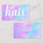 Moderne, elegante Hairstylistische Schere Visitenkarte (Vorne/Hinten)