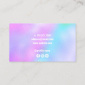 Moderne, elegante Hairstylistische Schere Visitenkarte (Rückseite)