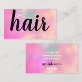 Moderne, elegante Hairstyllistische Schere Visitenkarte (Vorne/Hinten)