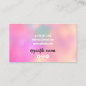 Moderne, elegante Hairstyllistische Schere Visitenkarte (Rückseite)