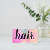 Moderne, elegante Hairstyllistische Schere Visitenkarte (Stehend Vorderseite)