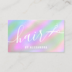 Moderne, elegante Hairstyllistische Schere Visitenkarte