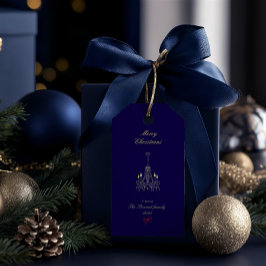 Moderne Elegante Hand Drawn frohe Weihnachten Geschenkanhänger