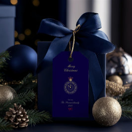 Moderne Elegante Hand Drawn frohe Weihnachten Geschenkanhänger