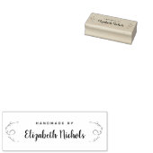 Moderne, elegante Handarbeit aus Gummi-Briefmarke Gummistempel (Stempel)