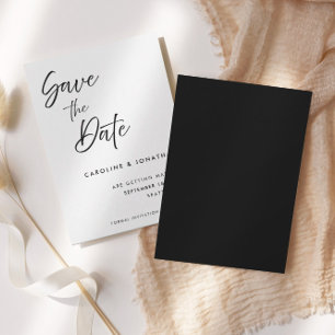 Moderne elegante handgeschriebene Schrift   Hochze Save The Date