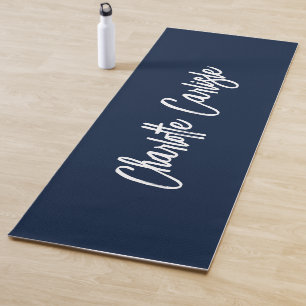 Moderne elegante handgeschriebene Schrift in Marin Yogamatte