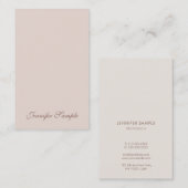 Moderne elegante, handgeschriebene Skripte Einfach Visitenkarte (Vorne/Hinten)