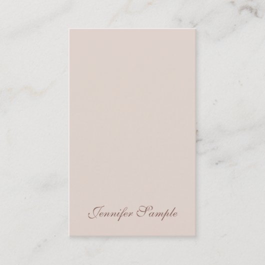 Moderne elegante, handgeschriebene Skripte Einfach Visitenkarte (Vorderseite)