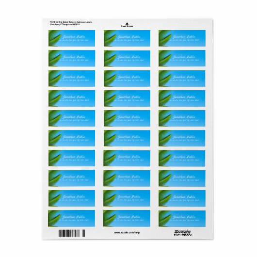 Moderne elegante handgeschriebene Skripte Palms Bl (Vorne)